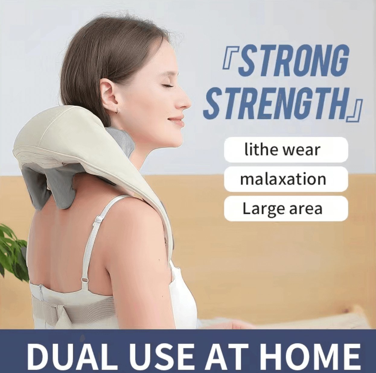 Back Massager with Heat, Neck and Back Massager for Pain Relief